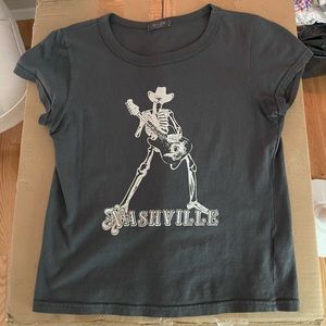 Brandy Melville Nashville Skeleton Tee